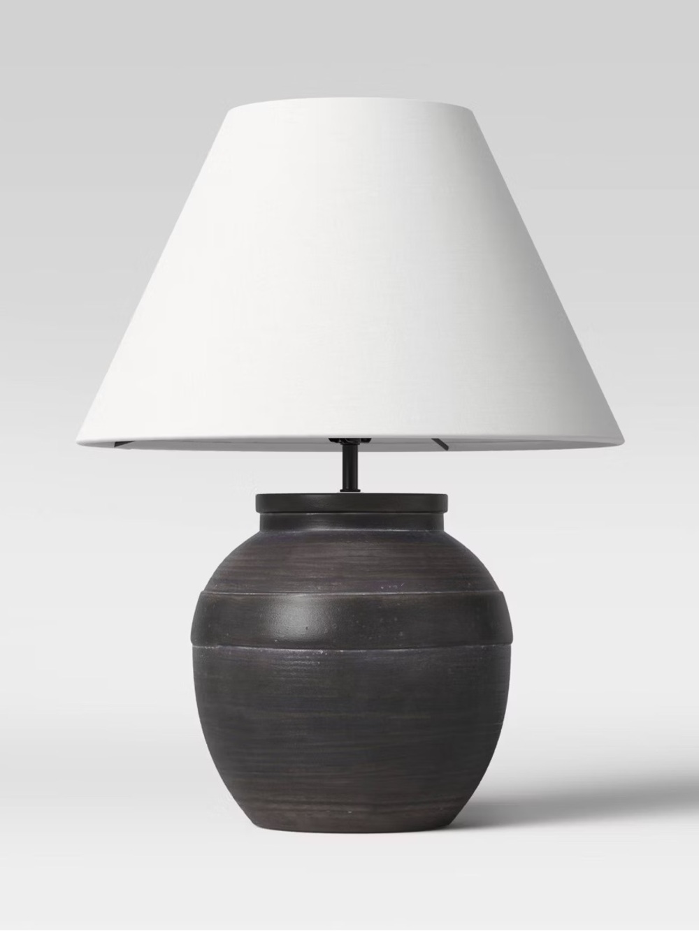 21.25"x17" Large Ceramic Table Lamp Black
- Threshold™: Embossed Detail, No Asse